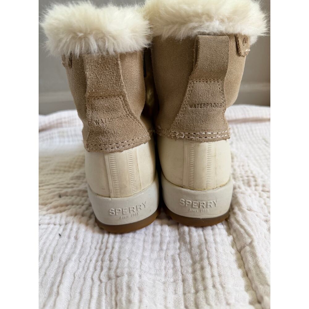Sperry Women's Maritime Repel cream combo size 7 waterproof boots - Picture 11 of 13